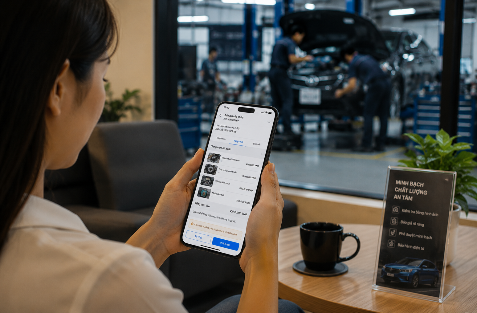 Hệ thống inventory và phụ tùng cho garage sửa chữa ô tô