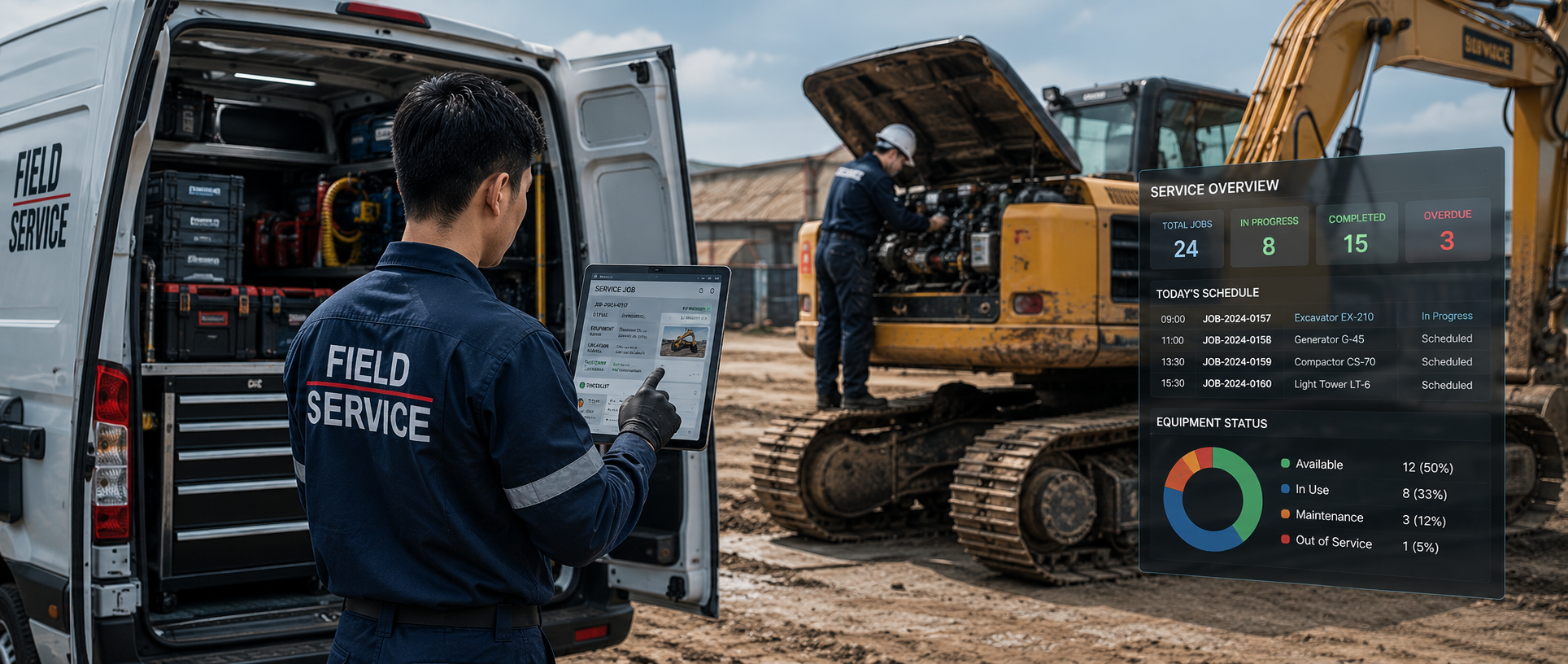 Quản lý repair order và trạng thái sửa chữa theo thời gian thực