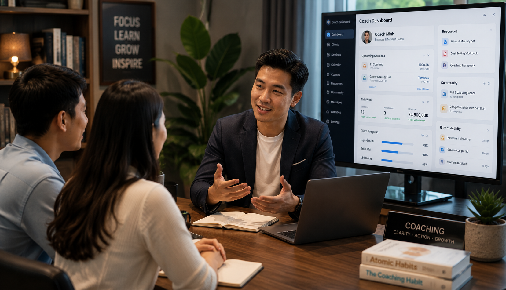 Nền tảng coaching và booking cho mentor, chuyên gia và khóa học cá nhân