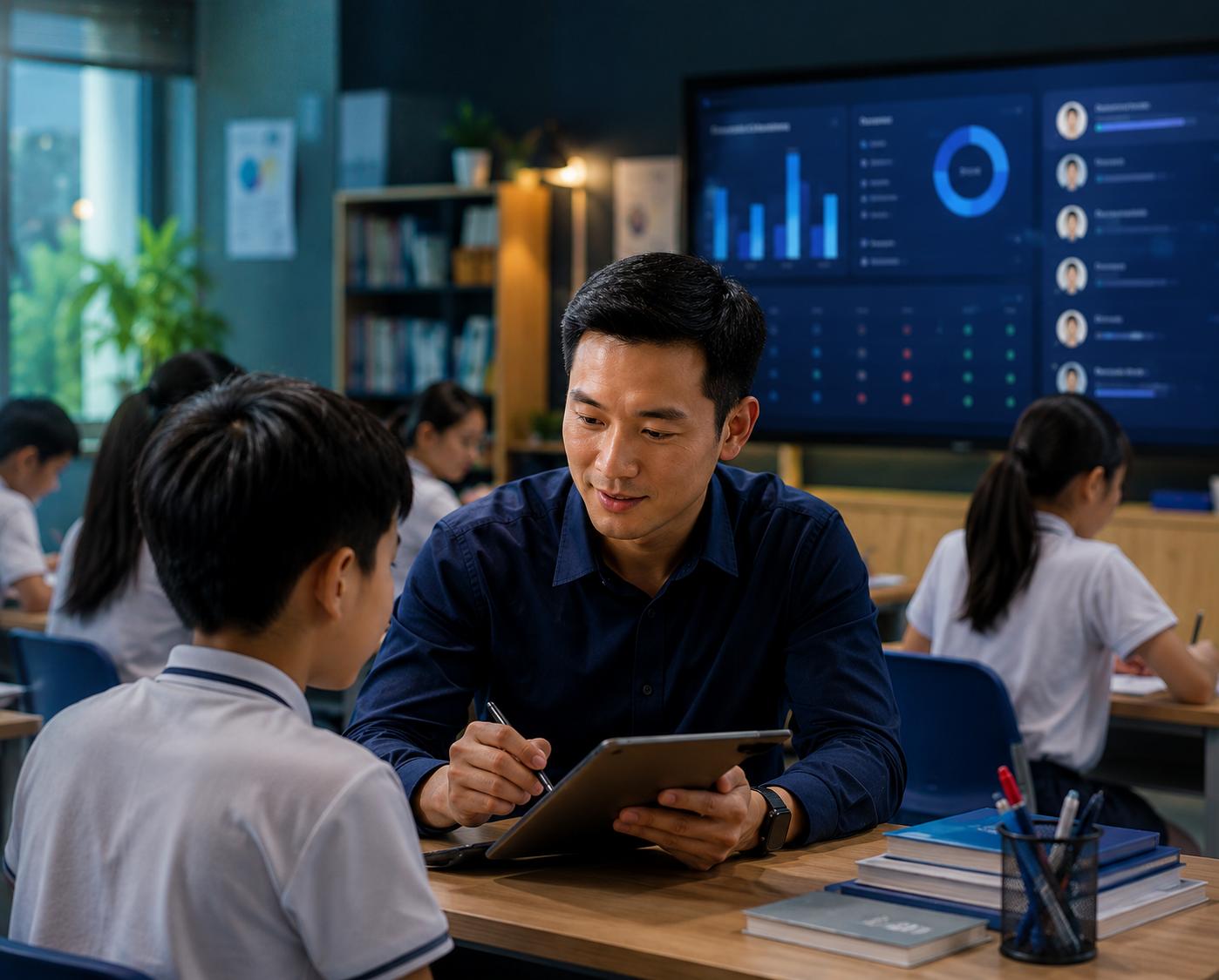 Teacher workspace cho giáo viên quản lý lớp học và học viên