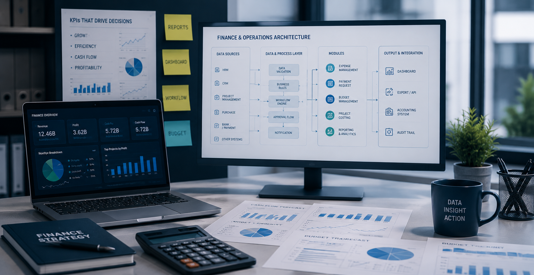 Phần mềm quản lý vận hành doanh nghiệp SME với workflow nội bộ dashboard quản trị và phân quyền dữ liệu