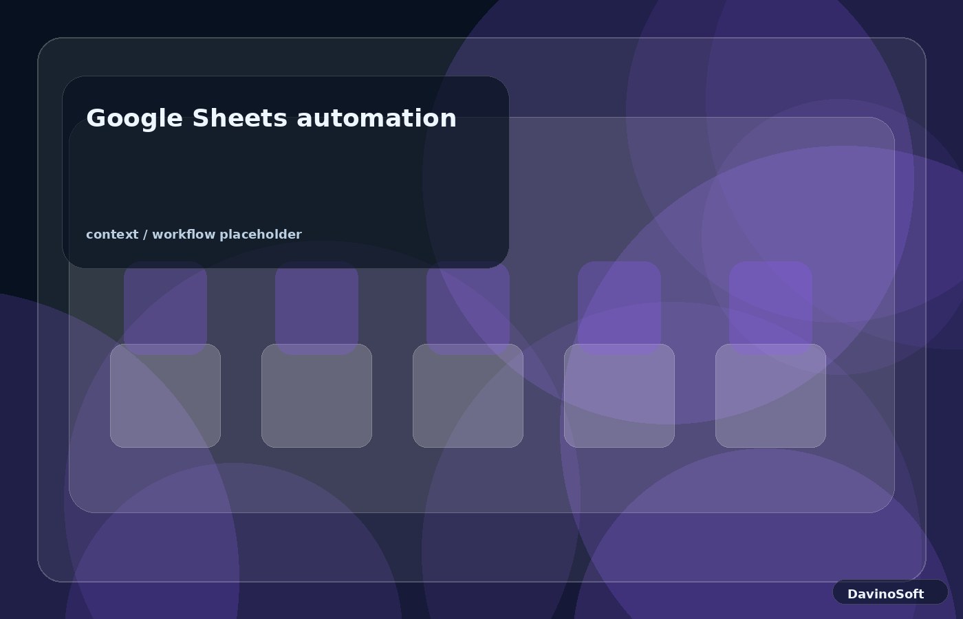 Google Sheets automation context image