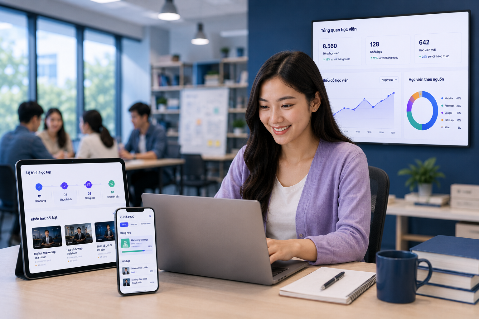 Website trung tâm đào tạo