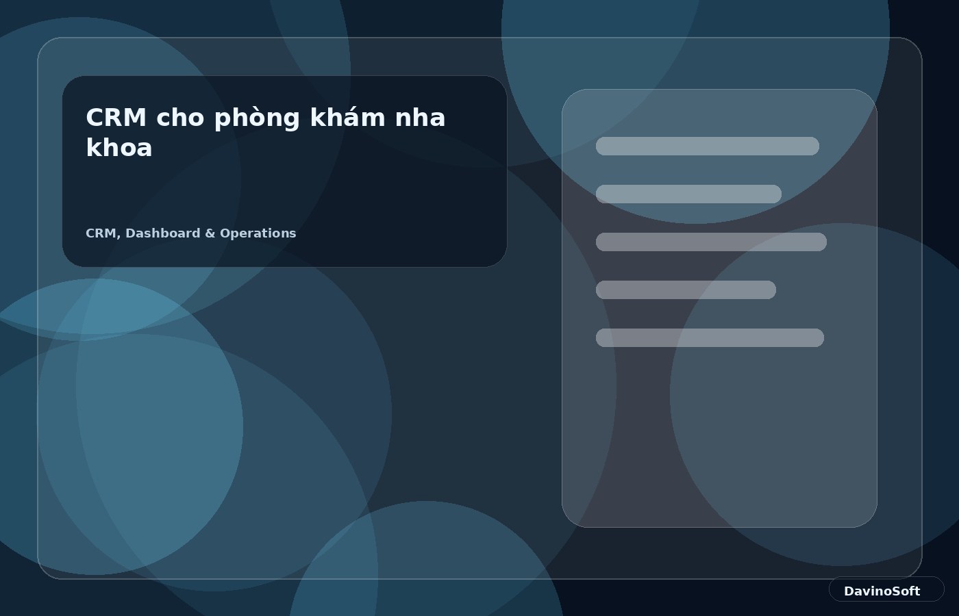 CRM cho phòng khám nha khoa