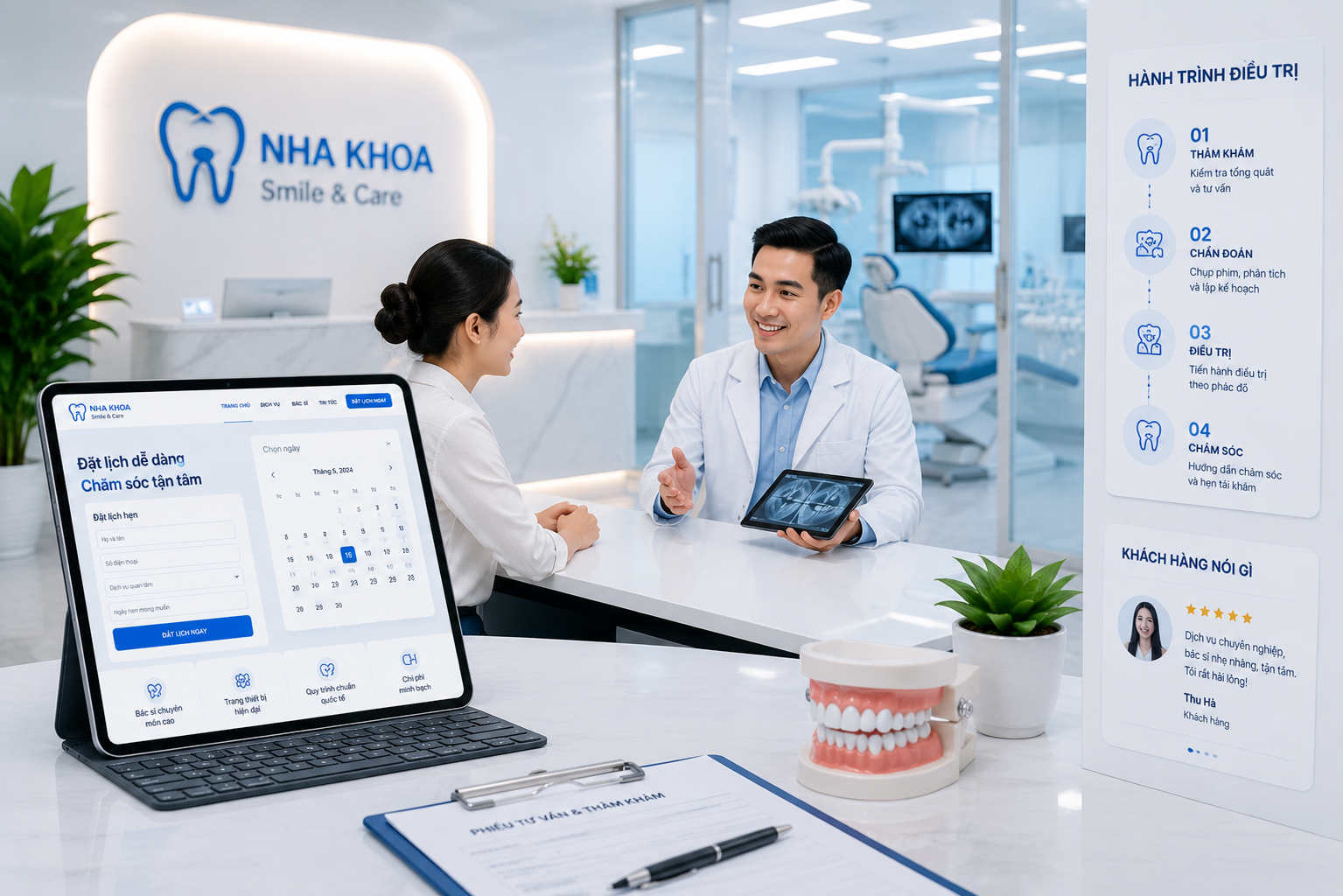 Website nha khoa / clinic context