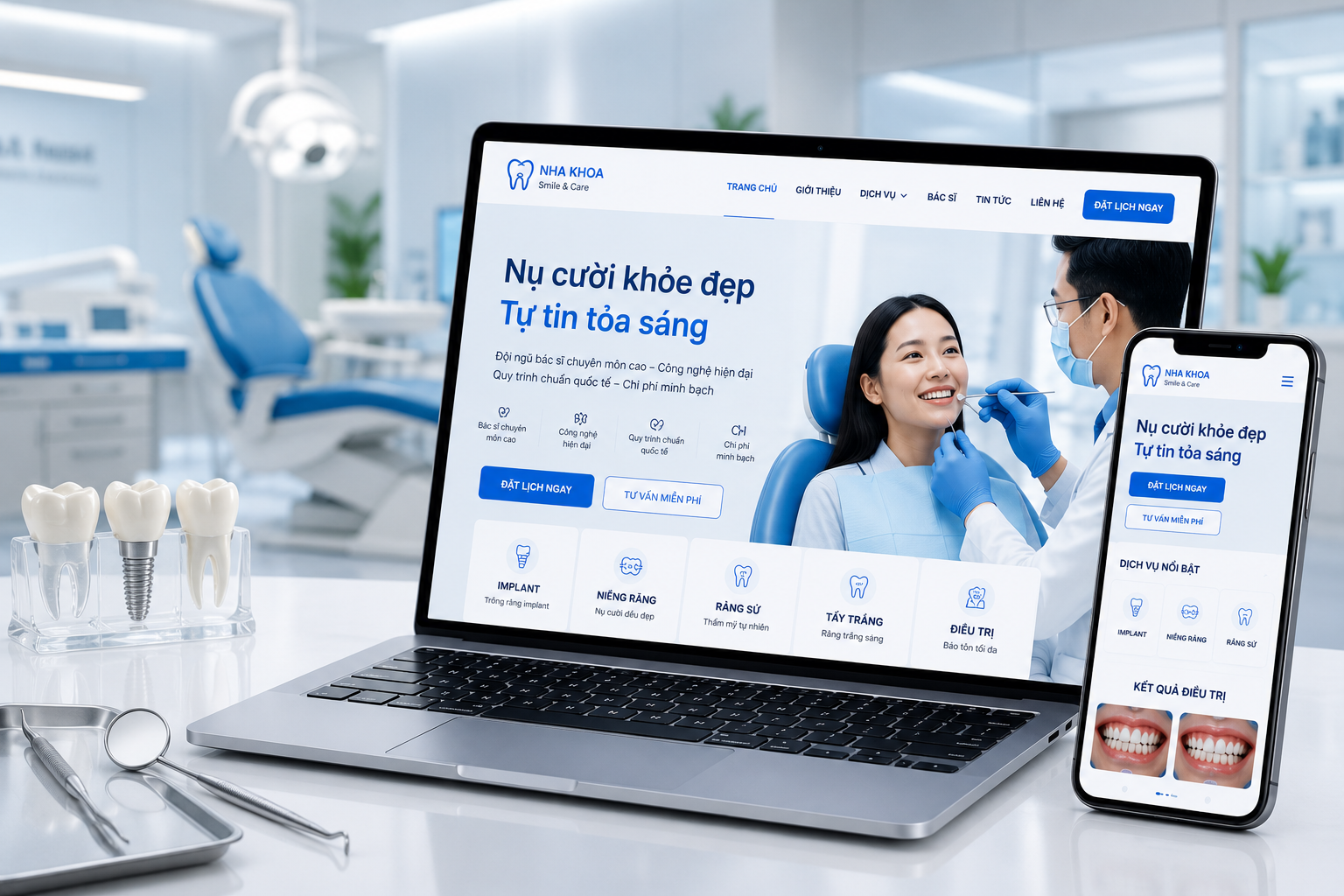Website nha khoa / clinic