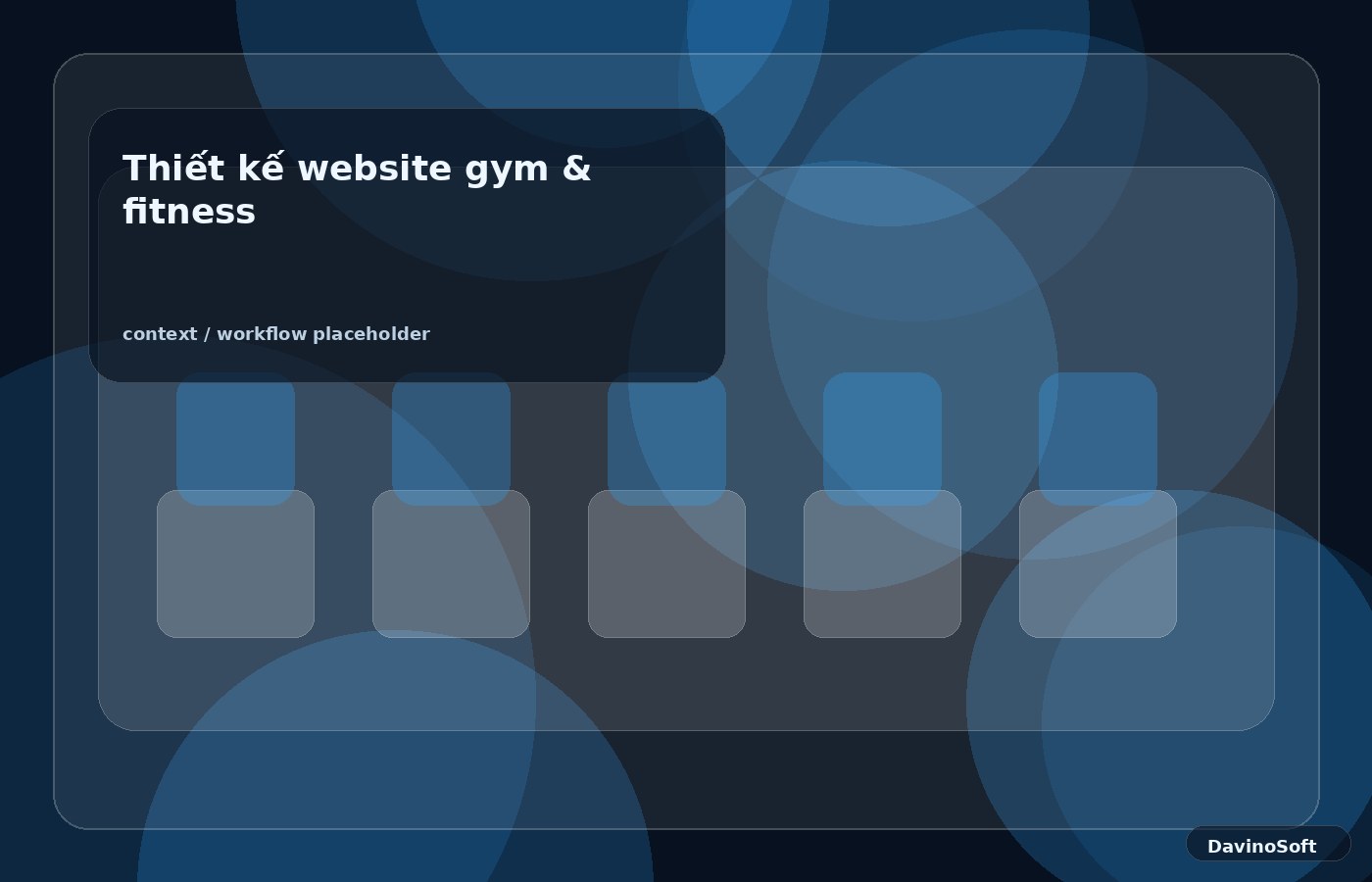 Website gym & fitness context