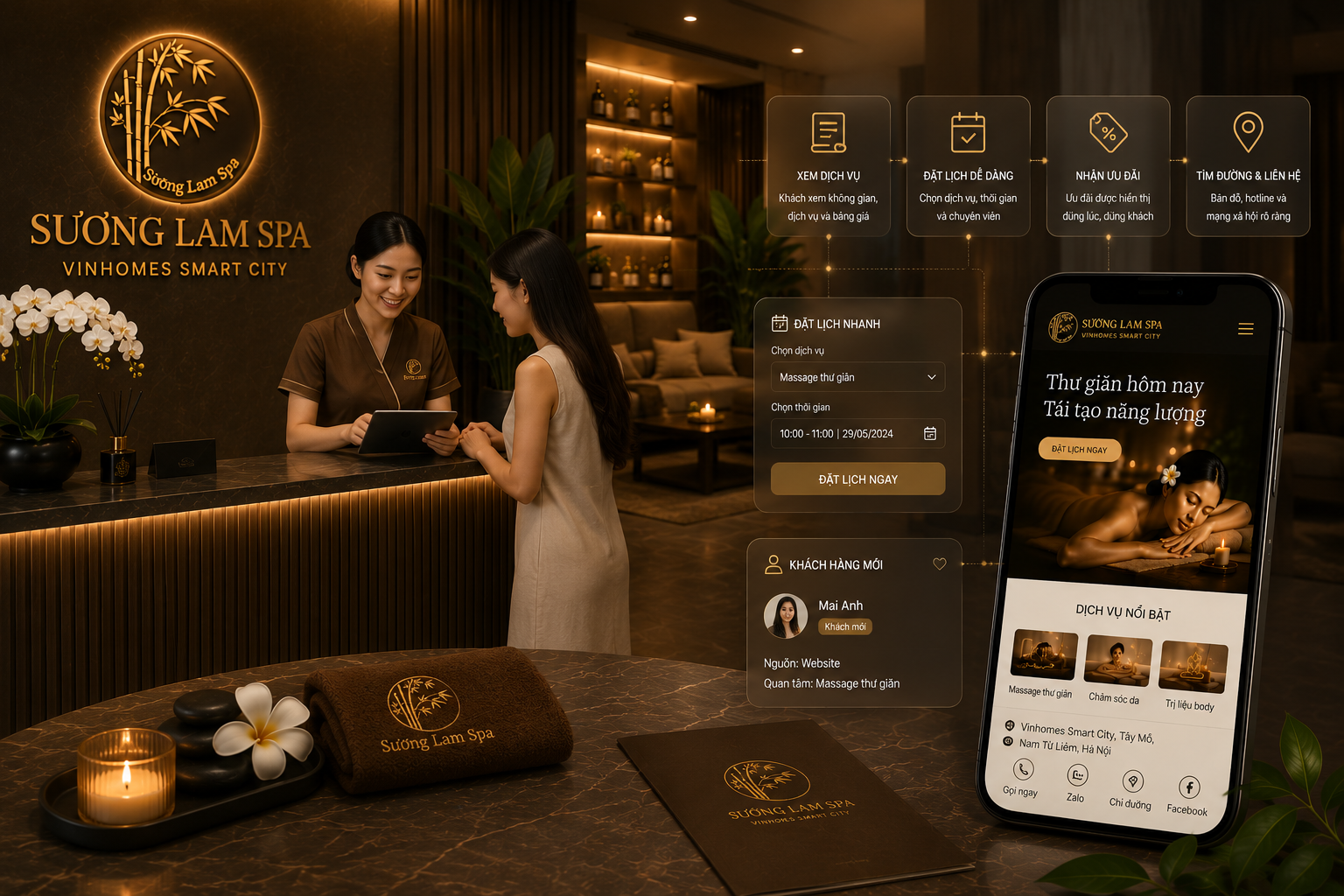 Website spa / wellness context