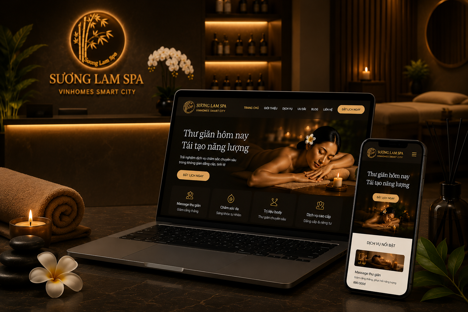 Website spa / wellness