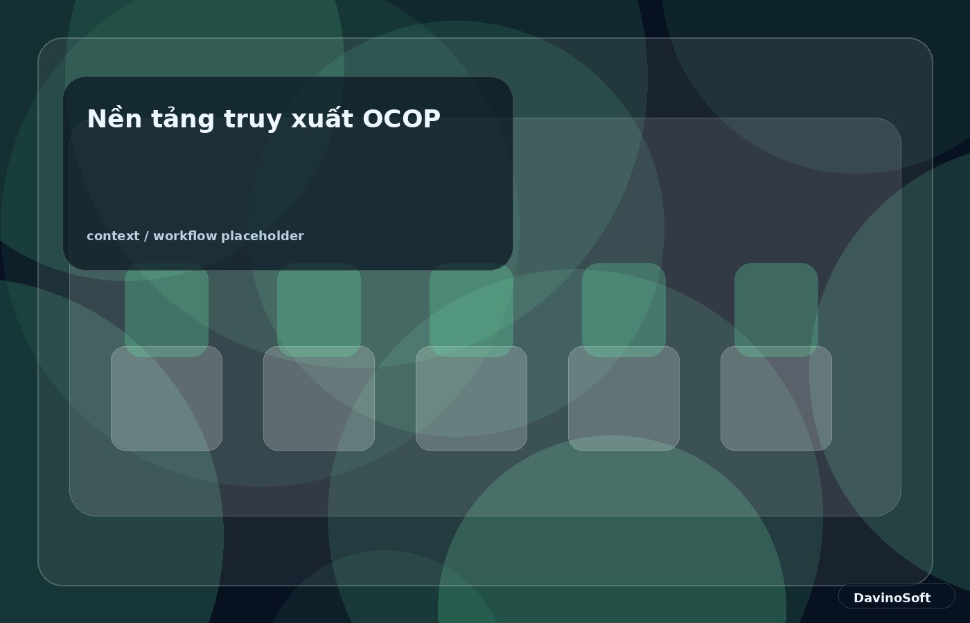 OCOP traceability platform context