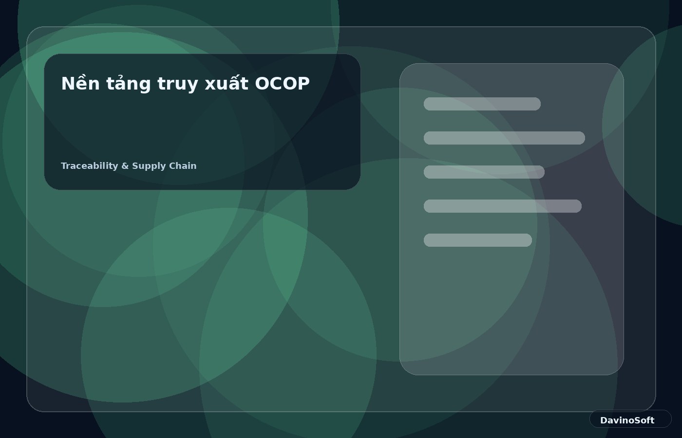 OCOP traceability platform