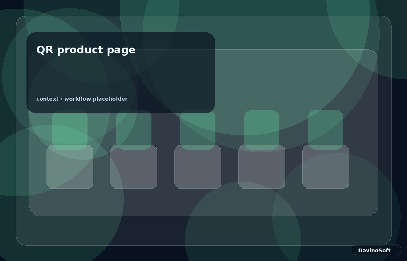 QR product page context