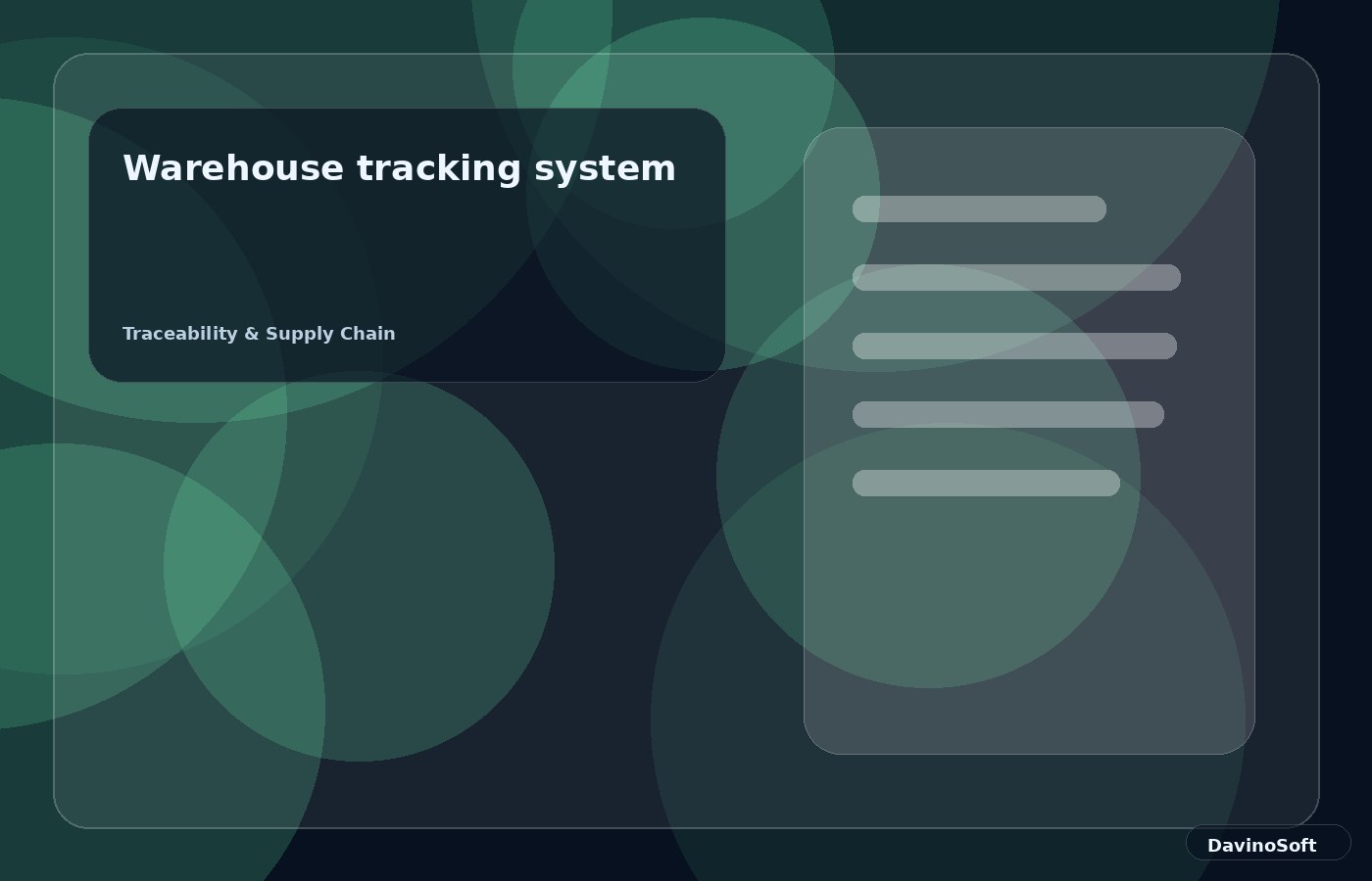 Warehouse tracking system