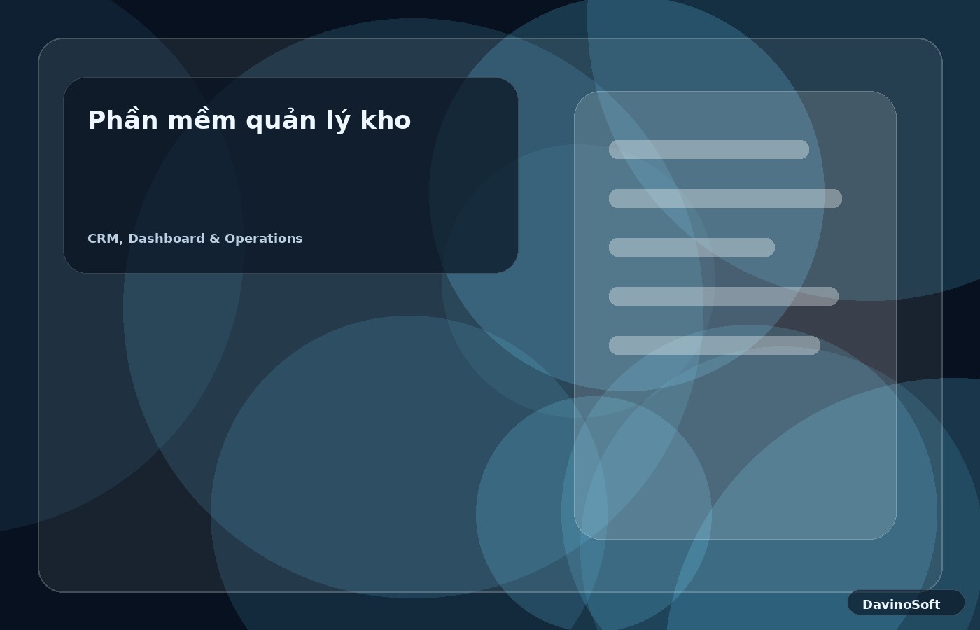 Phần mềm quản lý kho