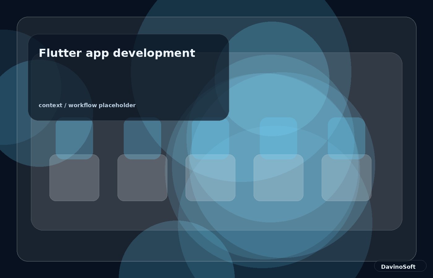 Flutter app development context image