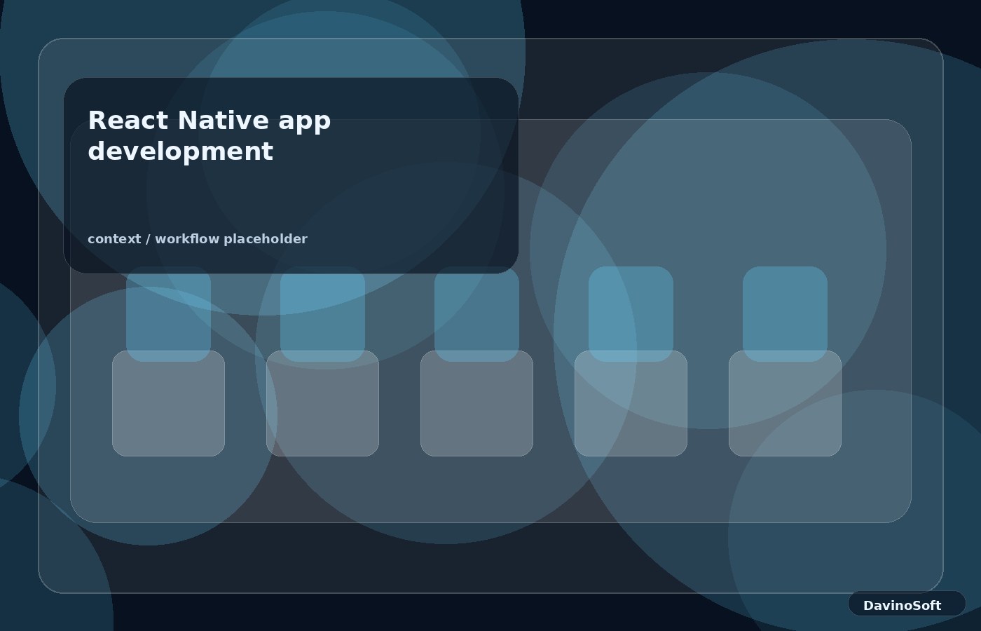 React Native app development context image