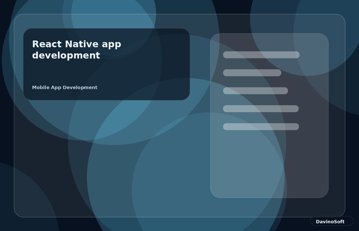 React Native app development