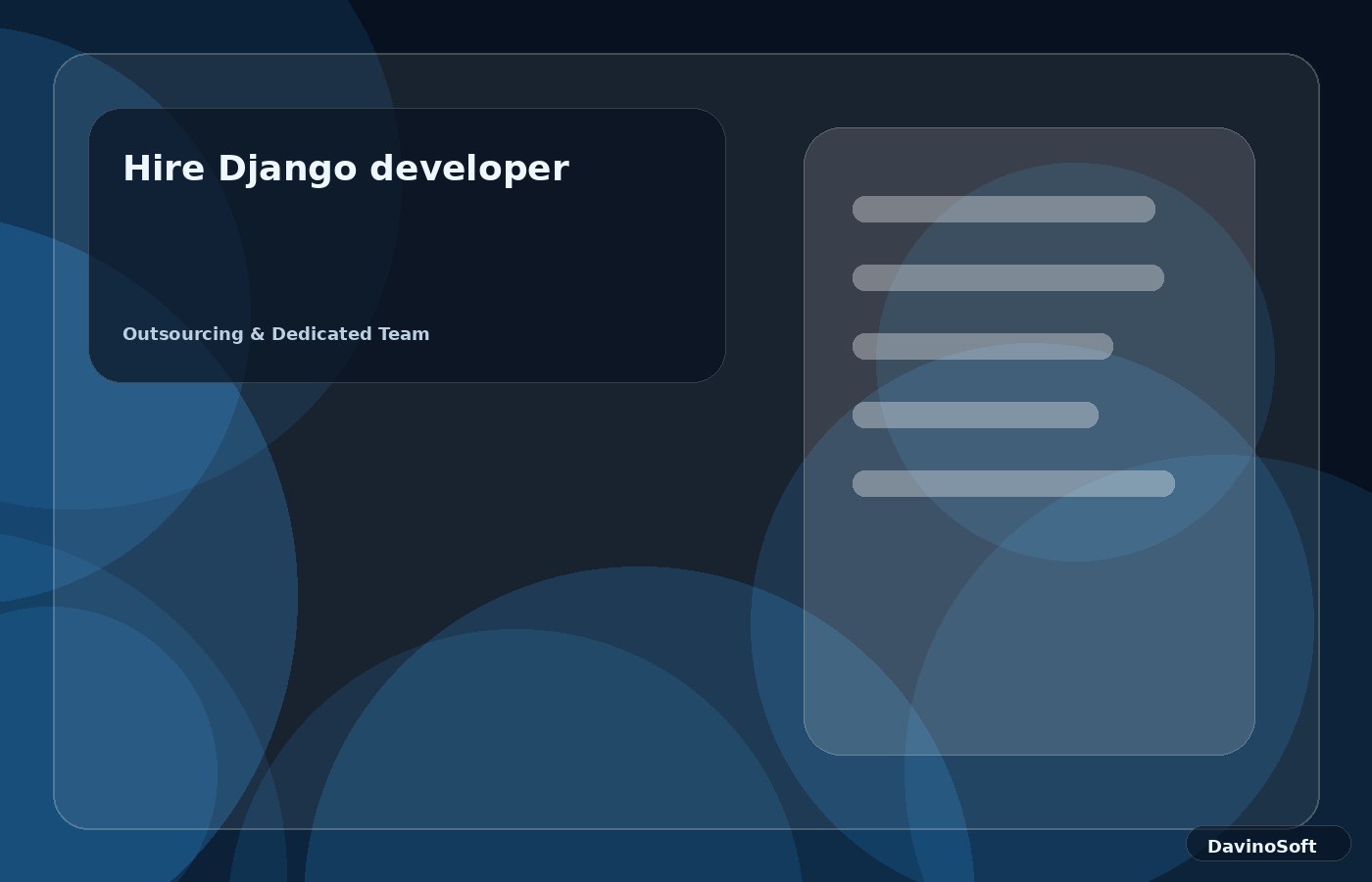 Hire Django developer