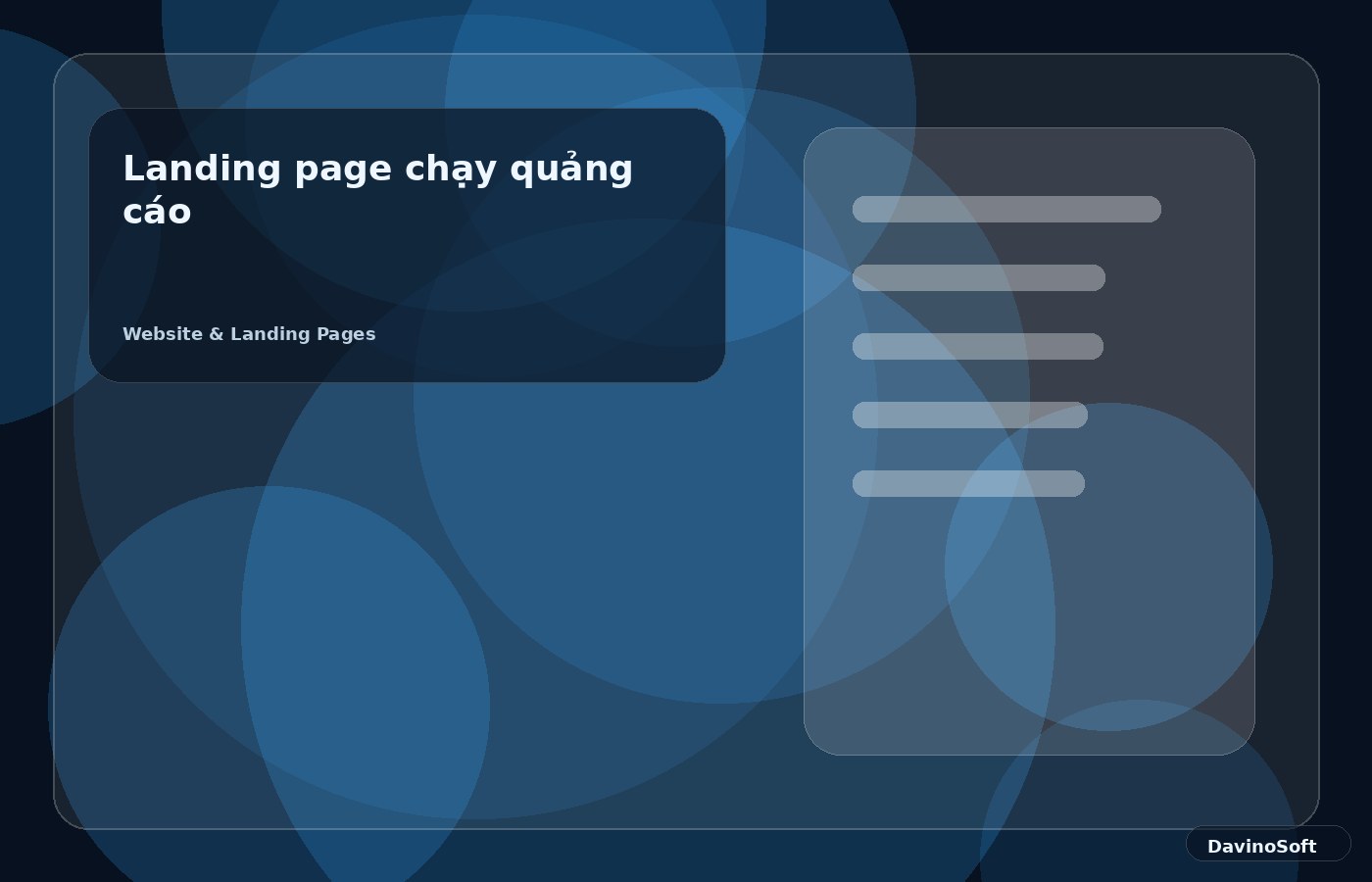 Landing page chạy quảng cáo